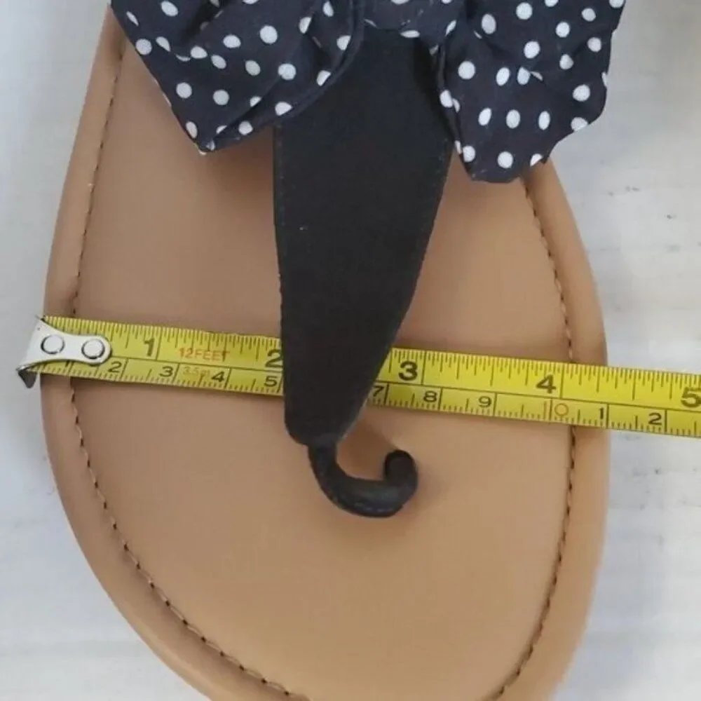 Torrid Sandals Shoes Flats Flip Flops Shoes BOW T STRAP Women's WOMAN'S 12WW